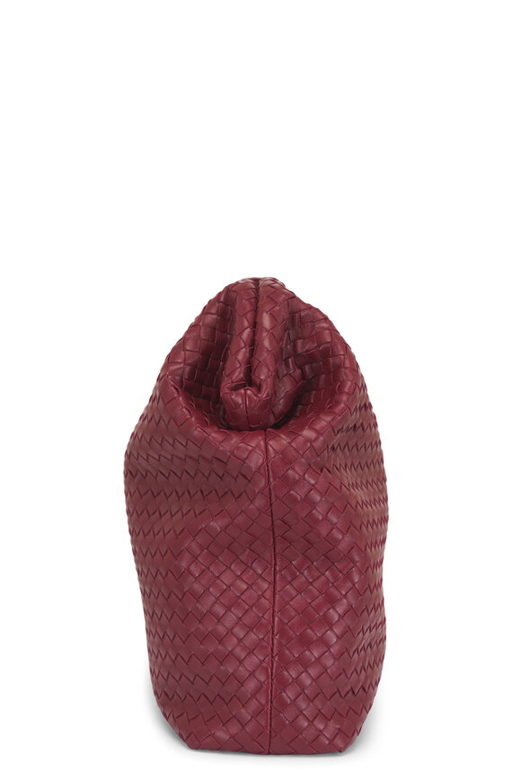 Bottega Veneta Lauren 1980 Alto Red Woven Leather Vertical Clutch - view 5