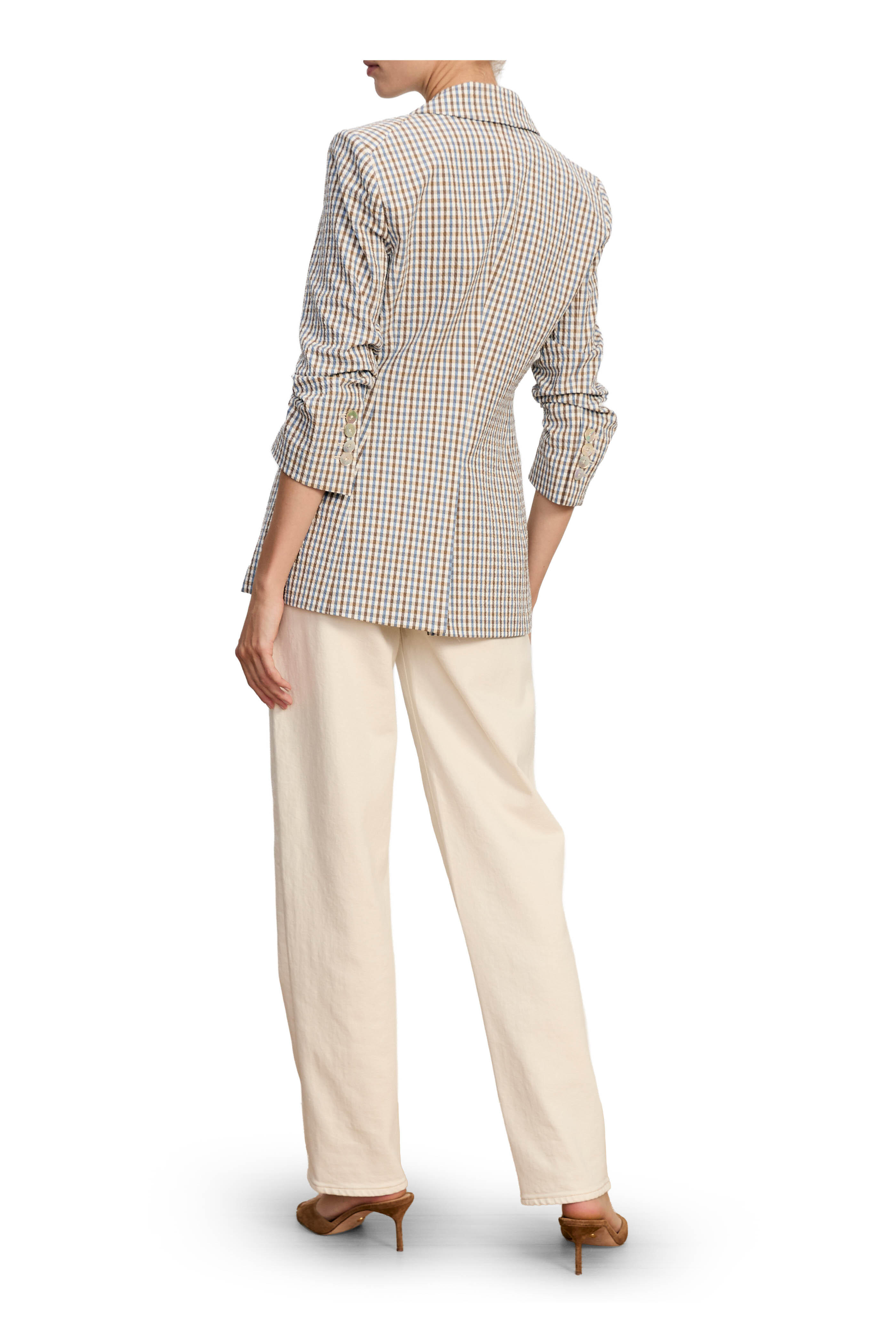 Veronica Beard - Clayton Acorn Multi Seersucker Dickey Jacket