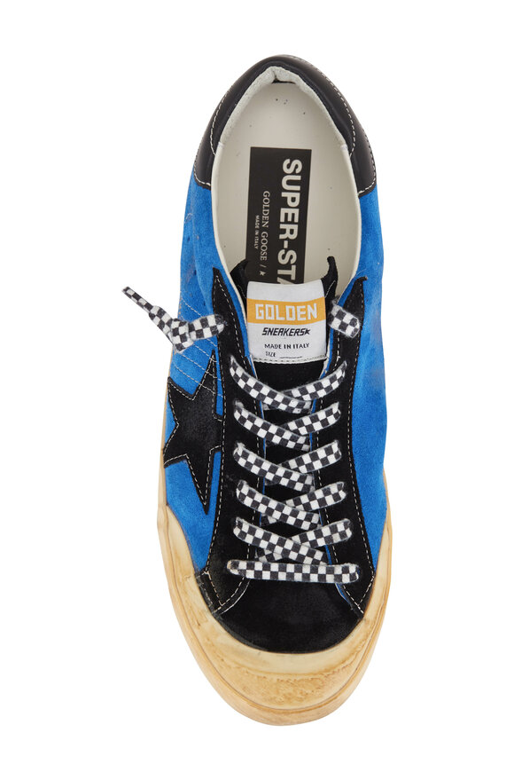 Golden Goose - Super-Star Bluette & Black Suede Low Top Sneaker 