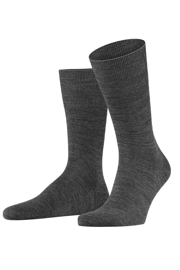 Falke Dark Gray Airport Midcalf Socks