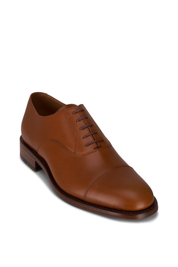 Heschung Tilleul Gold Box Leather Oxford Shoe