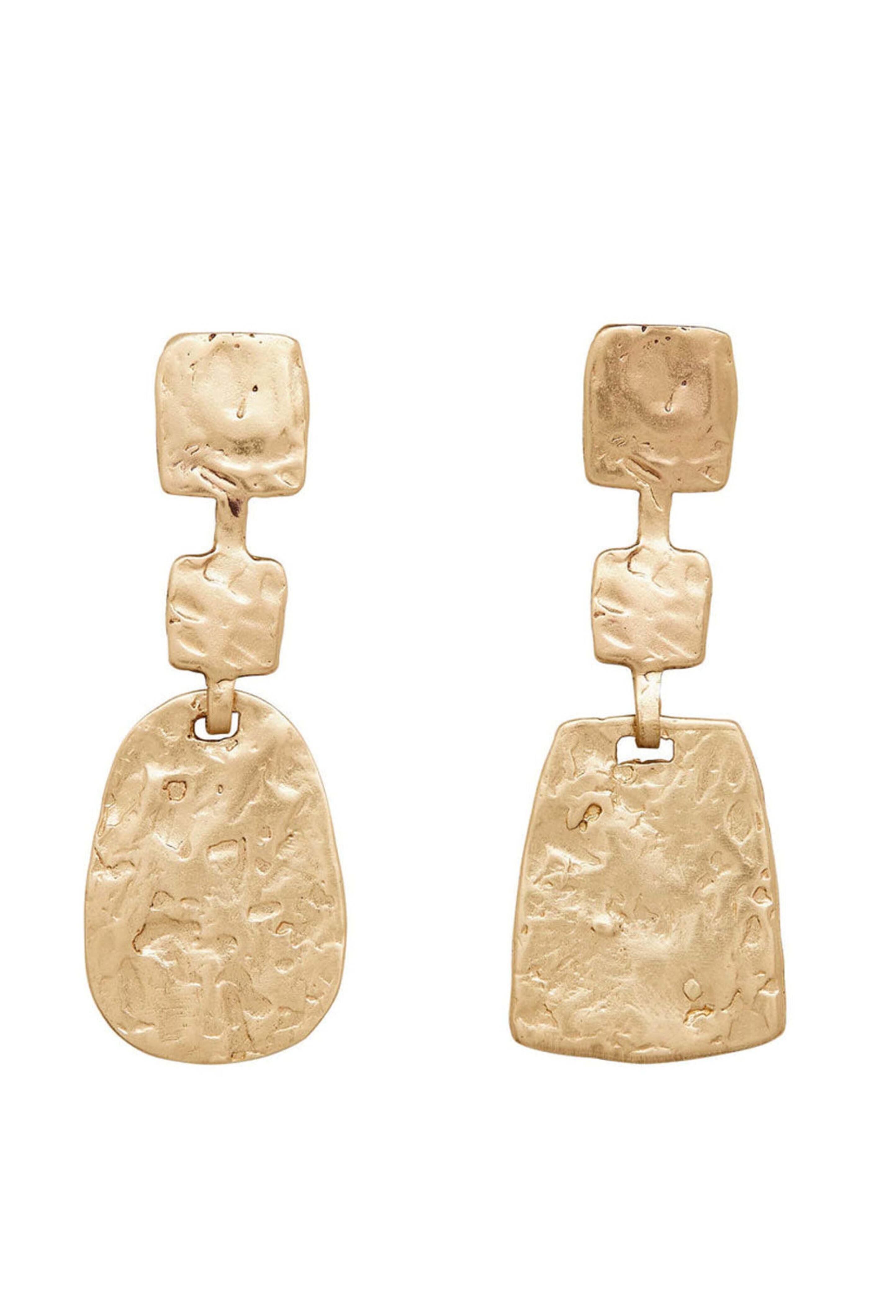 Julie Cohn Design - Bronze Artifact Doorknocker Earrings