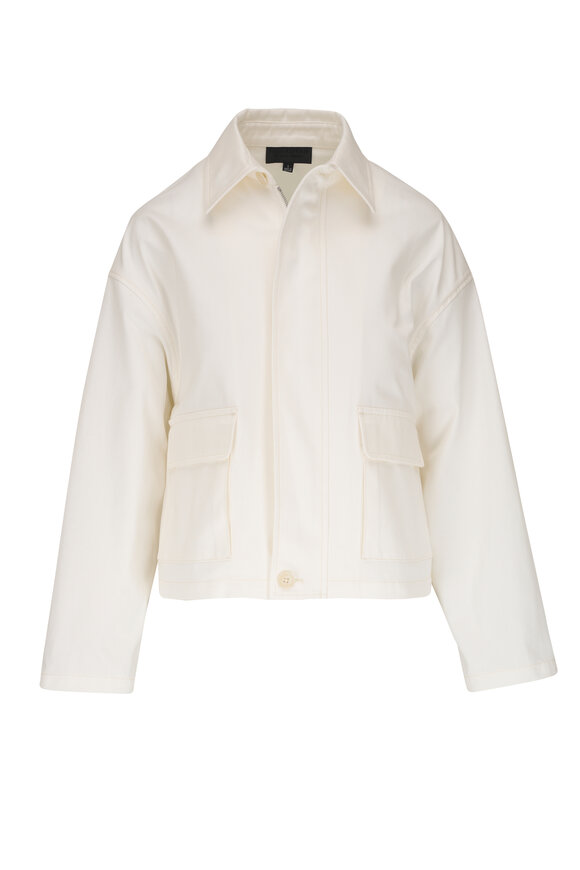 Nili Lotan Lio White Cotton Jacket 