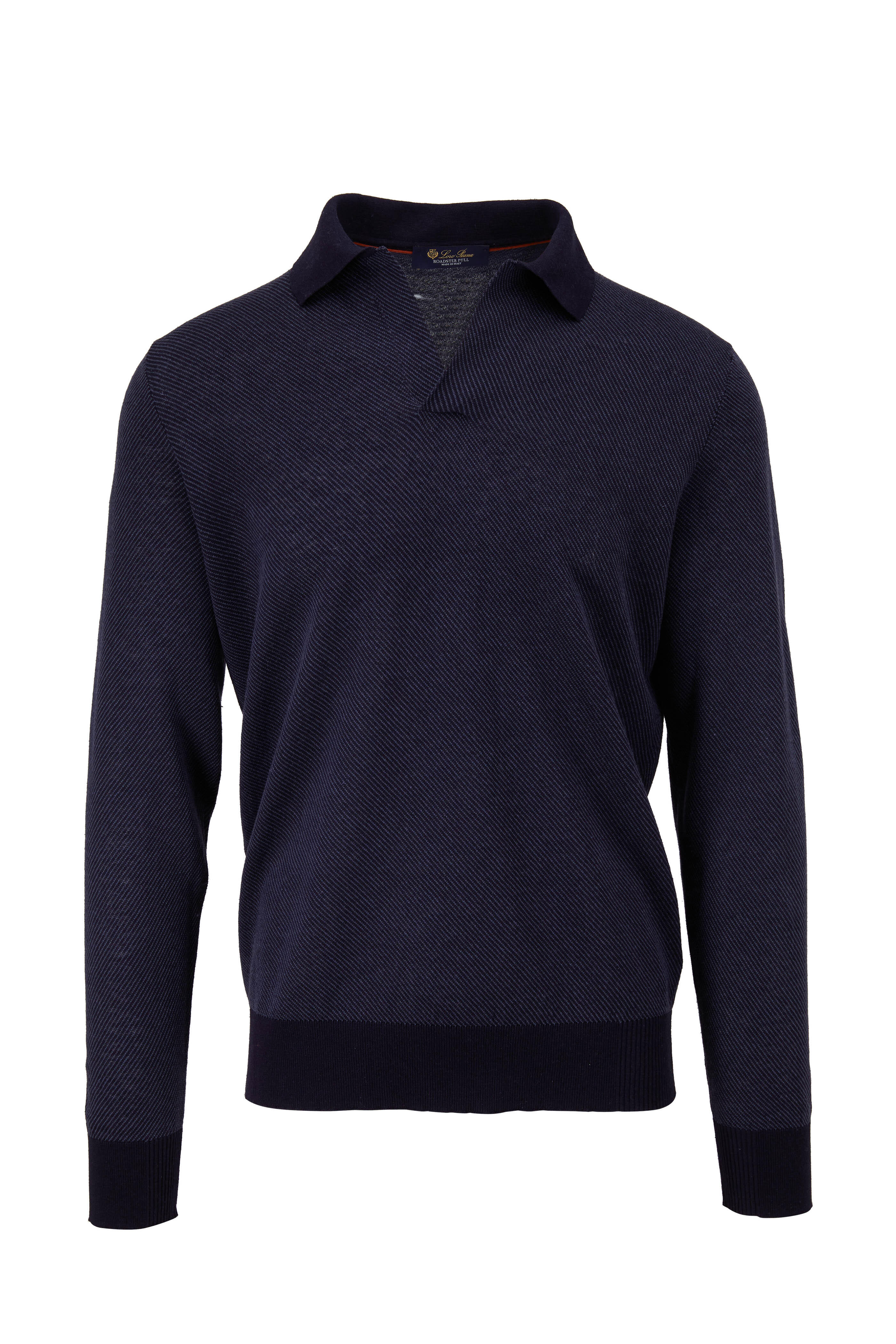 Loro Piana - Roadster Navy Summer Polo | Mitchell Stores