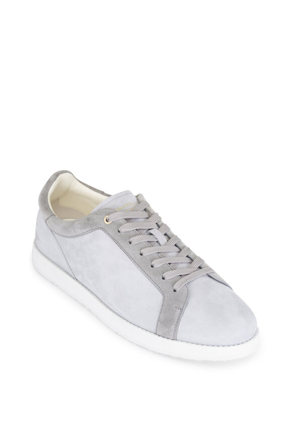 Brunello Cucinelli Light Gray Leather Low Top Sneaker - view 1