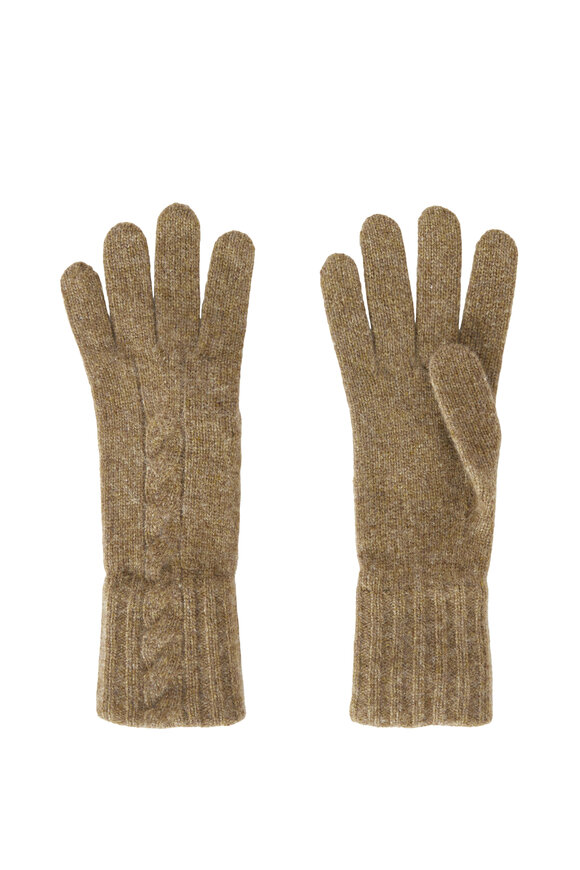 Loro Piana - Napier Tundra Green Cashmere Gloves