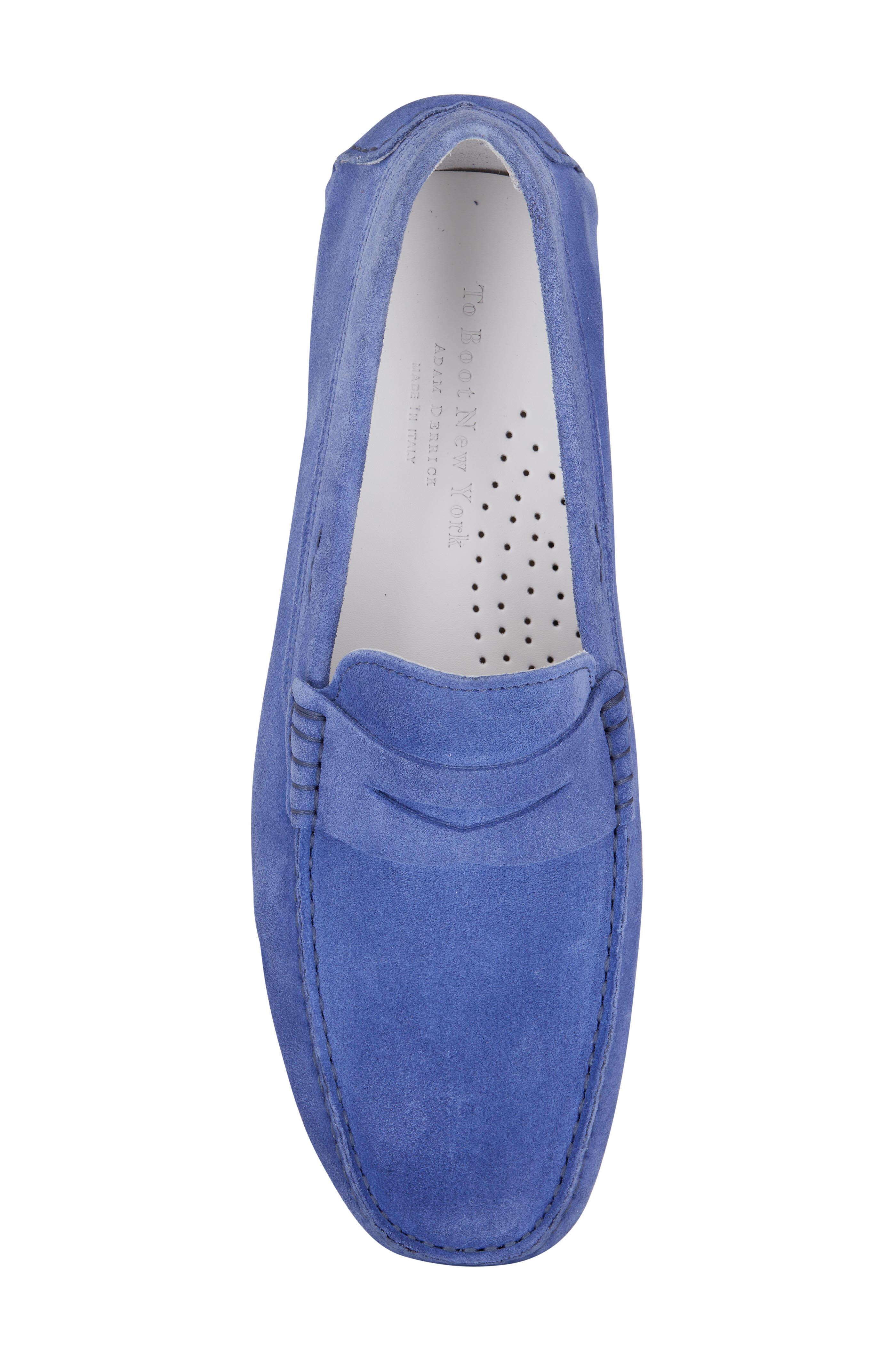 To Boot New York Men\'s IDIRS Blue Suede Loafers- 11M - Made in Italy - NIB To Boot New York - Driver Blue Suede Loafer | Mitchell Stores main image 2