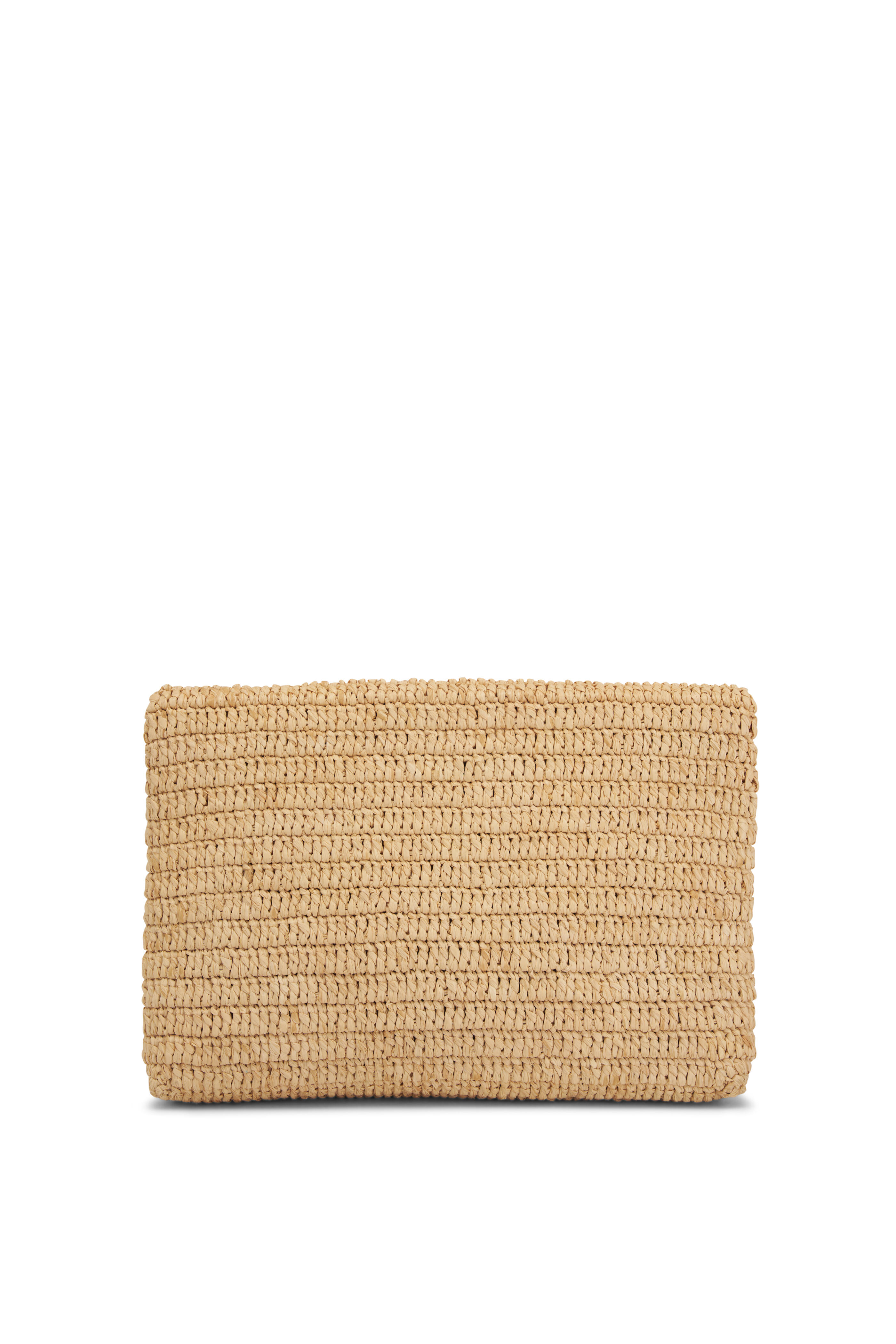 Saint Laurent - Busta Raffia Pouch