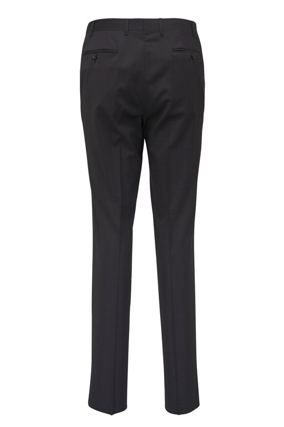 Canali Charcoal Gray Micro Neat Wool Suit - view 5