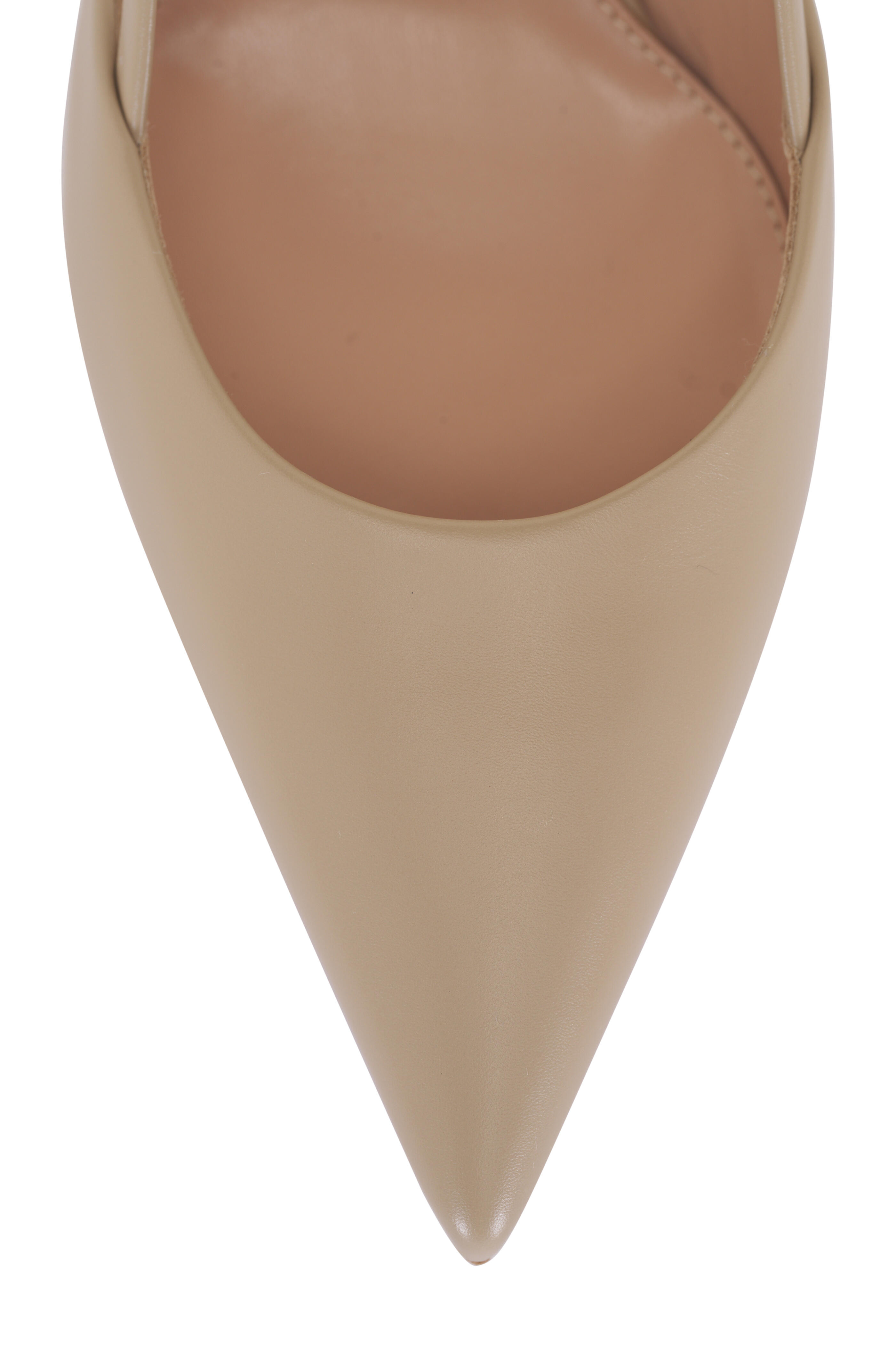 Gianvito Rossi - Ascent Sand Leather Slingback, 55mm