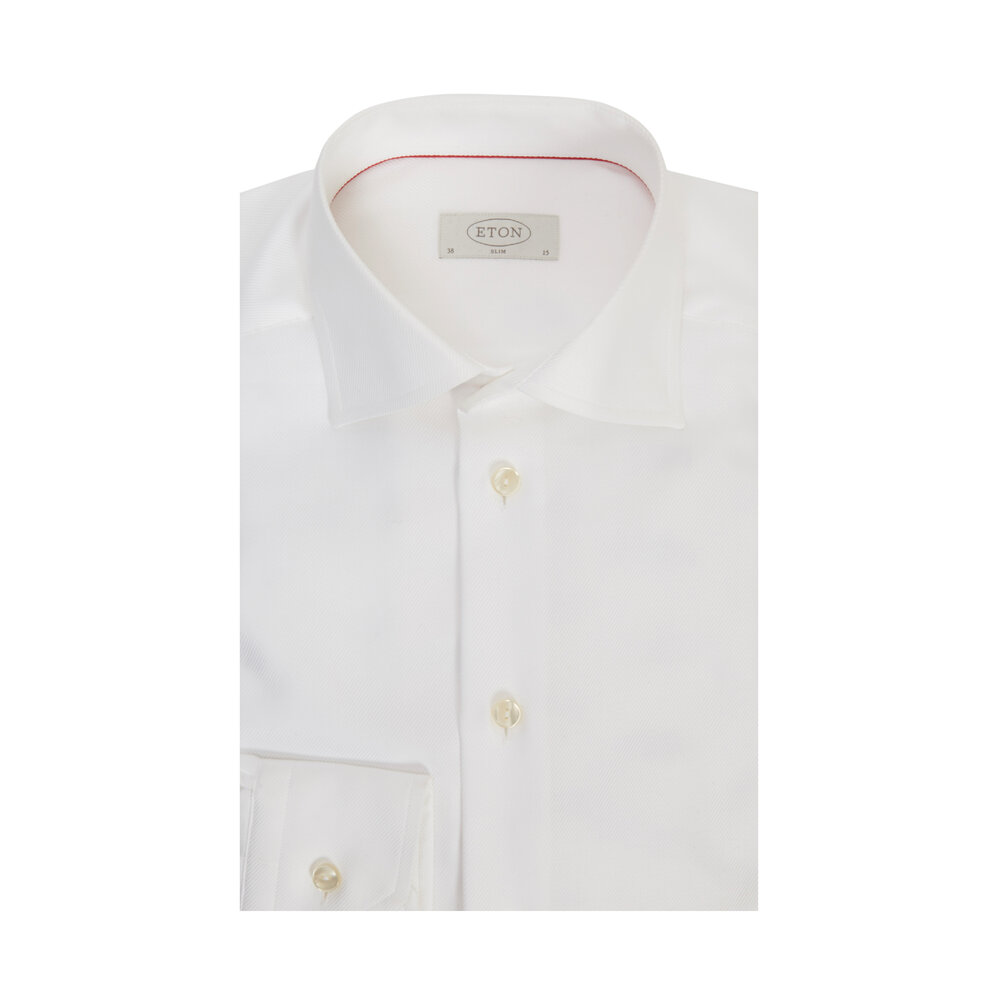 Eton - White Slim Fit Dress Shirt | Mitchell Stores