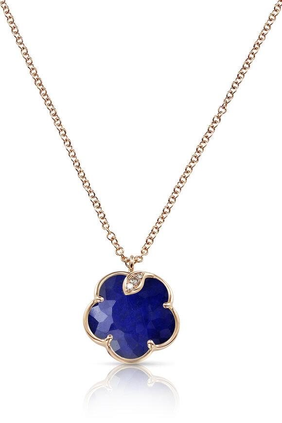 Pasquale Bruni Petit Joli Rock Crystal & Lapis Lazuli Necklace