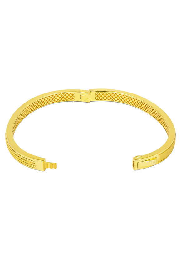 Tateossian Yellow Gold Plated Bangle - view 2