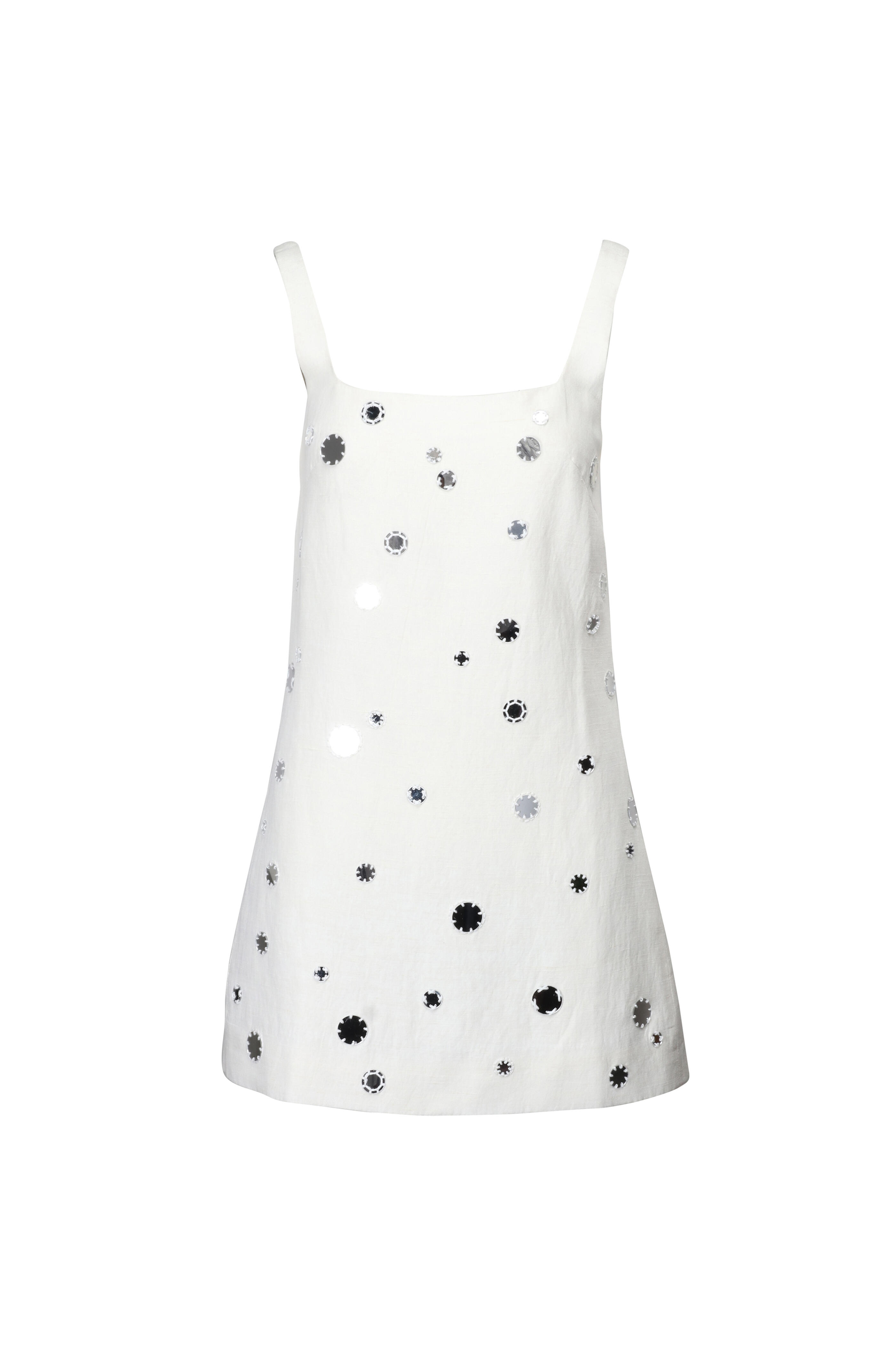 Tanya Taylor - Cream Barton Mirror Mini Dress - view 1