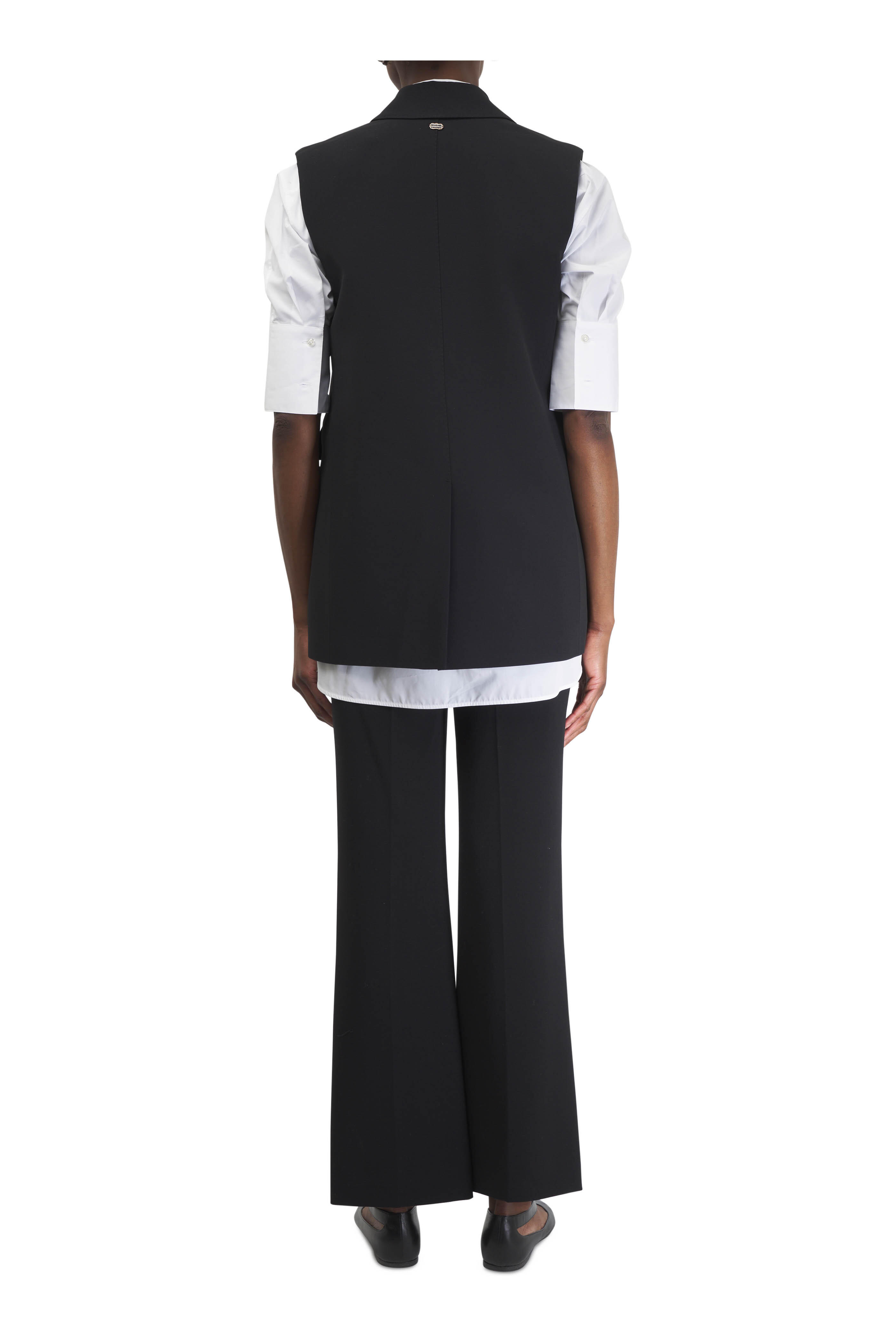 Vince - Black Mid-Rise Tailored Flare Pant