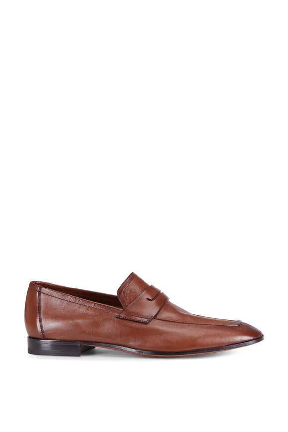 Berluti - Lorenzo Nero Kangaroo Leather Loafer | Mitchell Stores