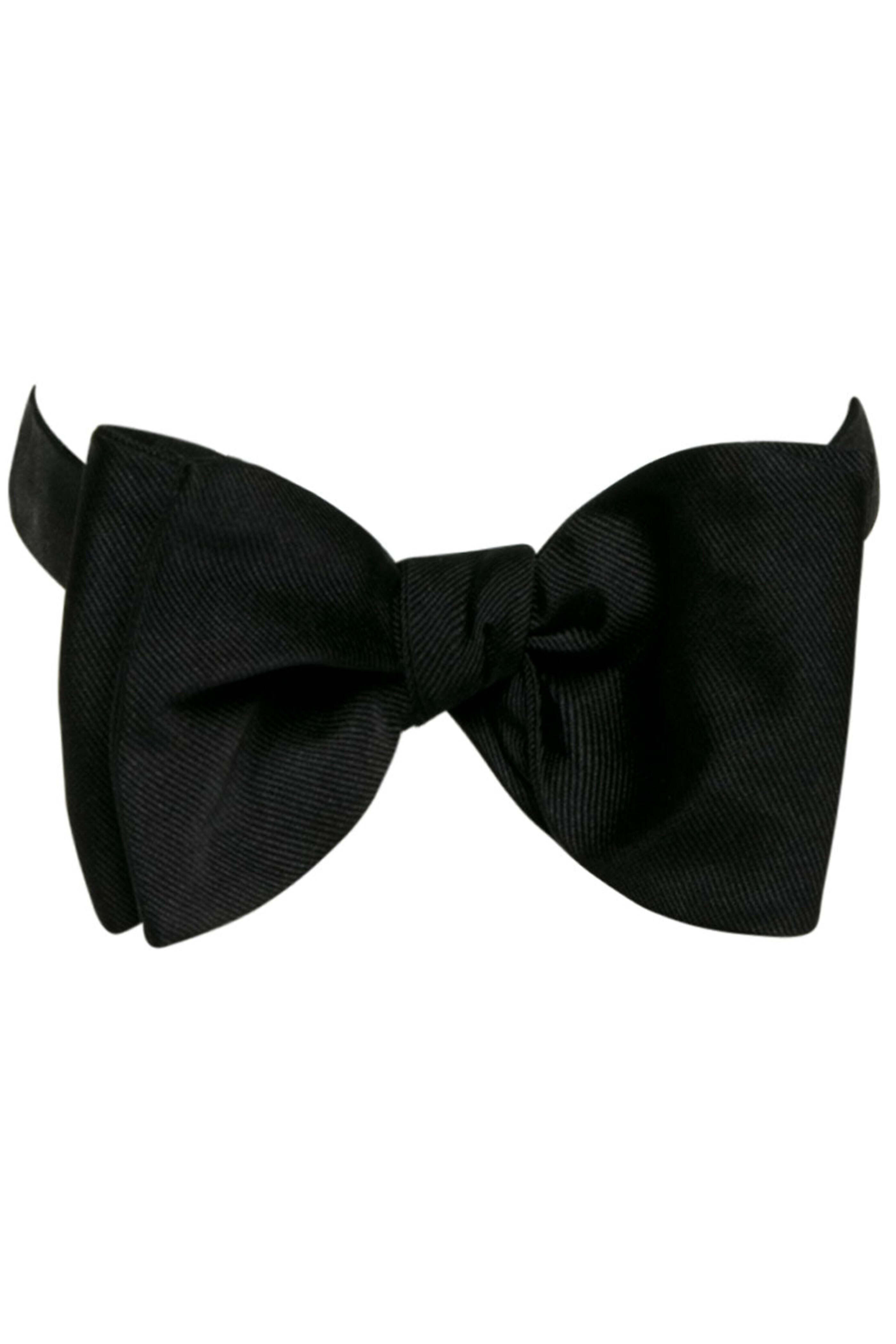 Edward Armah - Black Satin Cummerbund Set