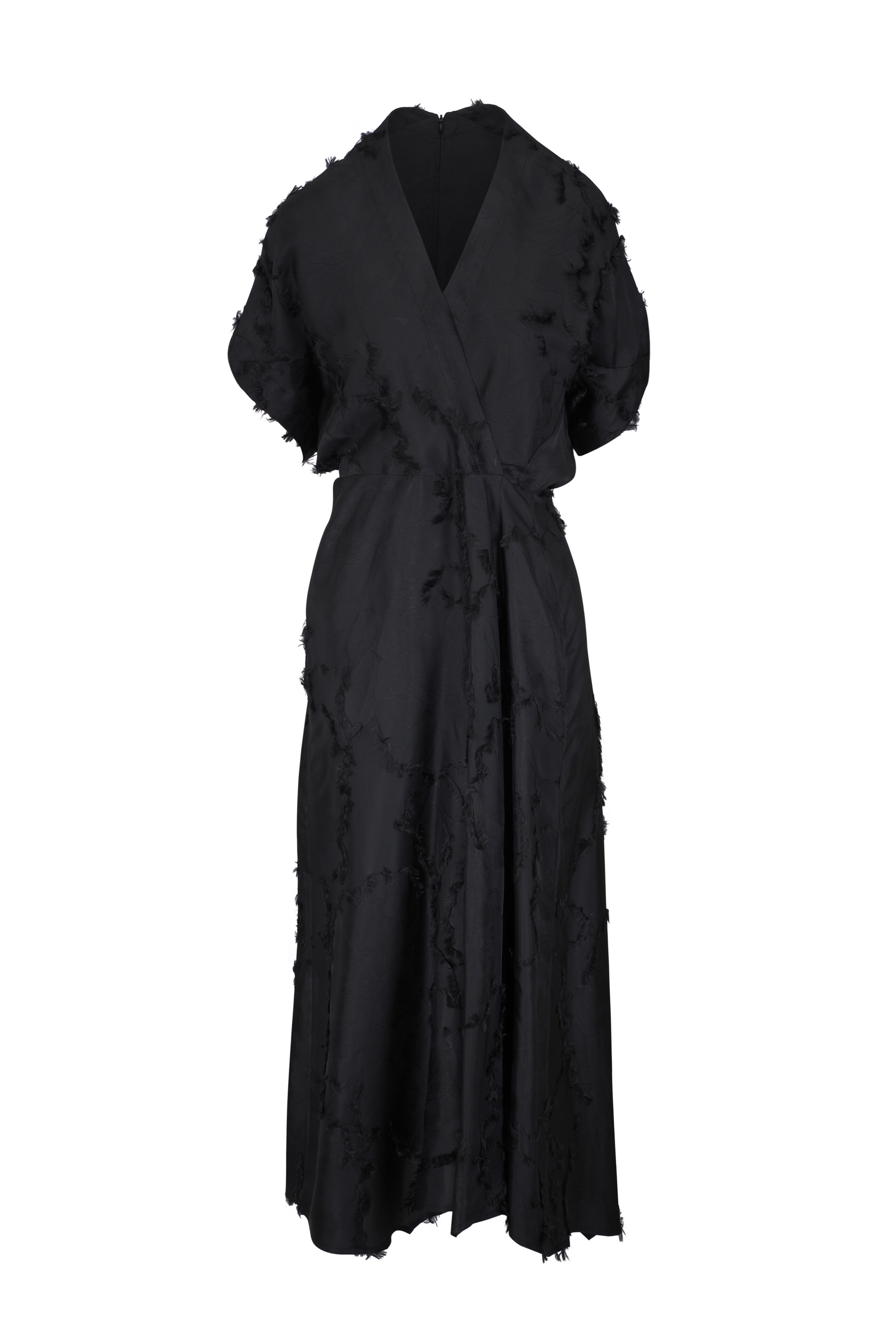 Zero + Maria Cornejo - Long Aki Wave Ink Midi Dress