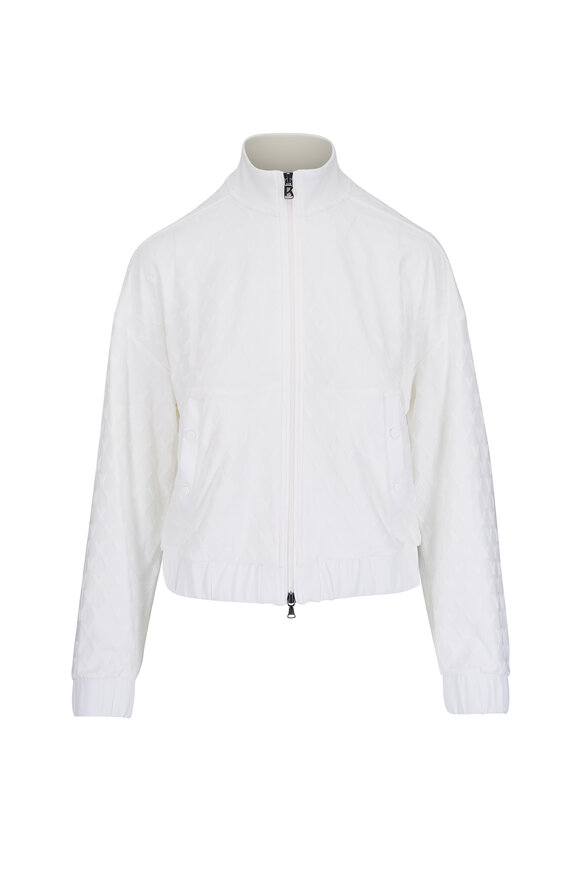 Bogner Aylin White Jacquard Golf Jacket - view 1