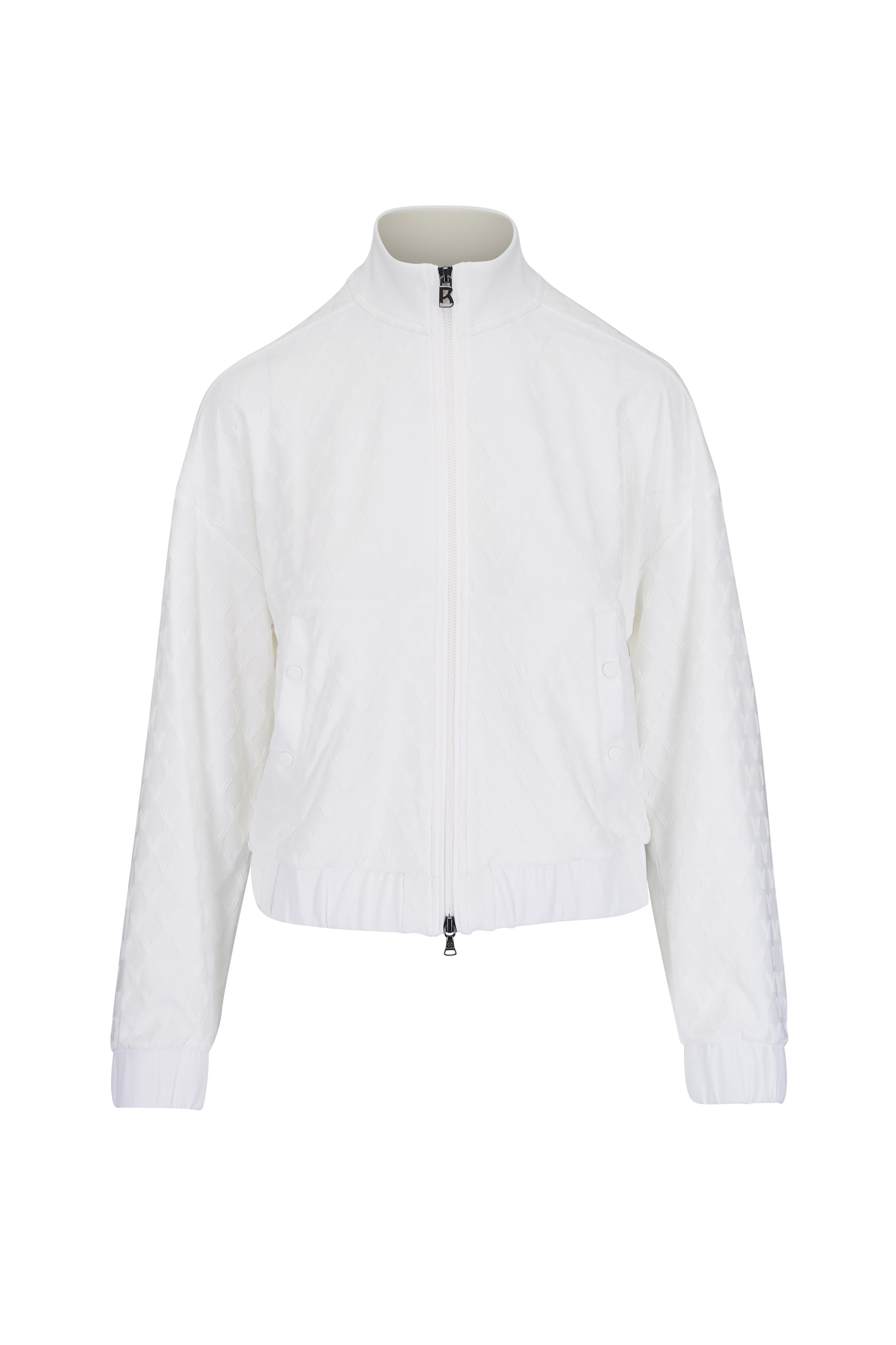 Bogner - Aylin White Jacquard Golf Jacket