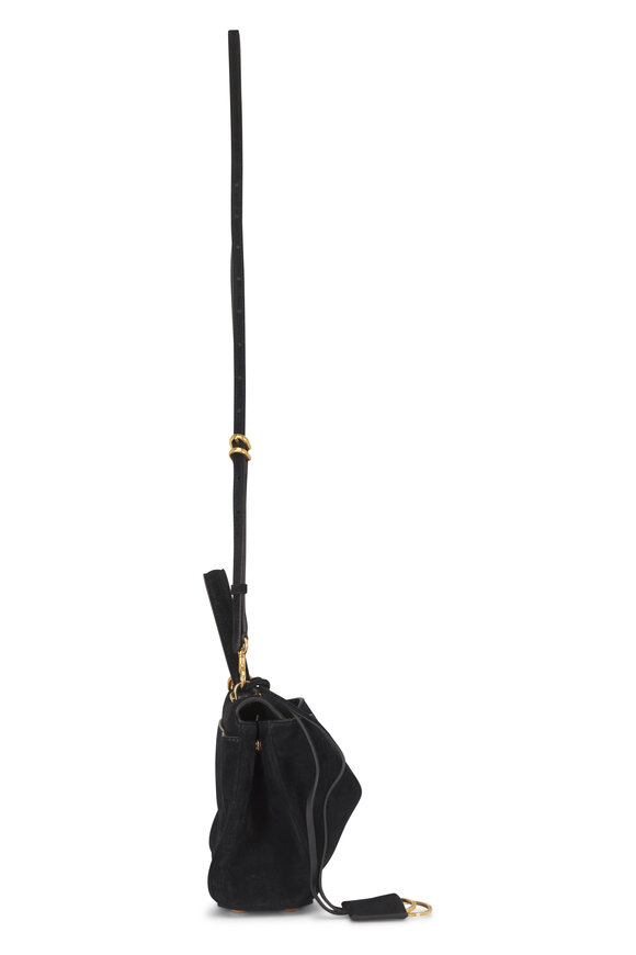 Balenciaga Mini Rodeo Black Suede Top Handle Bag - view 4