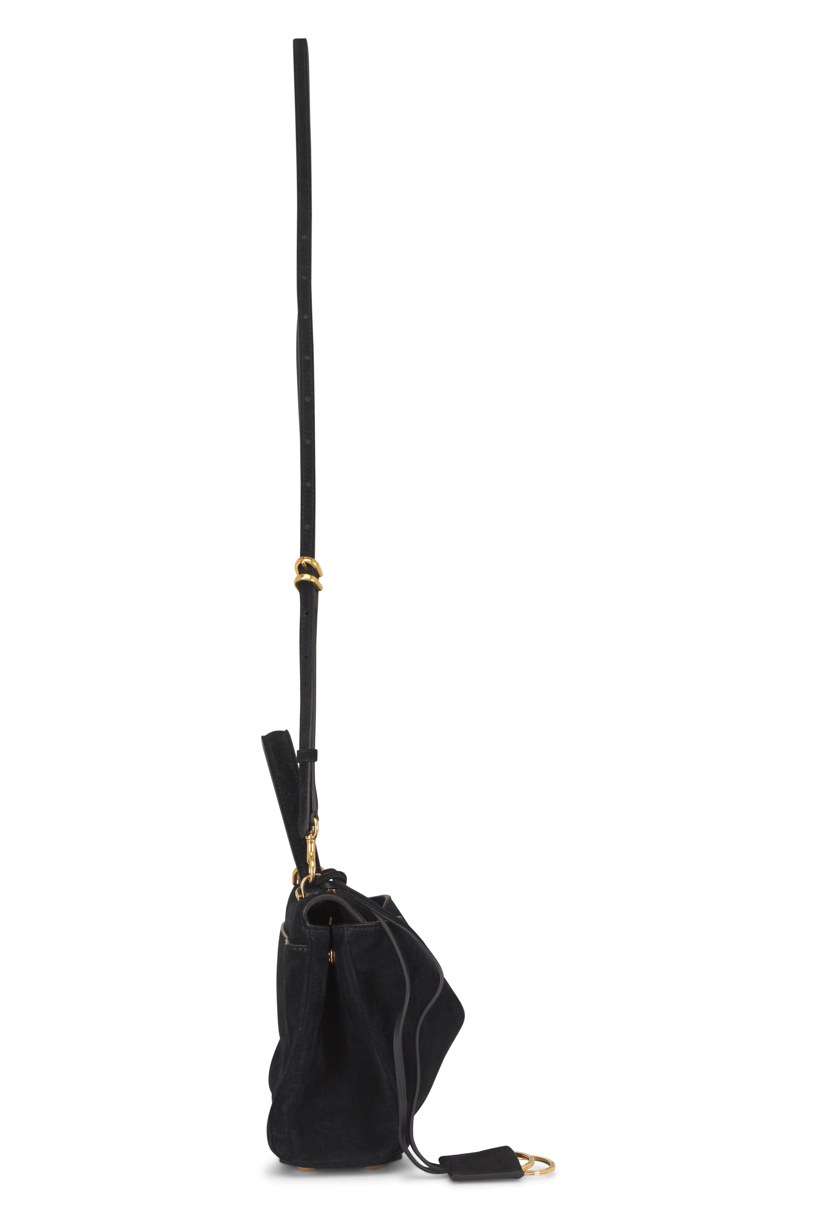 Balenciaga - Mini Rodeo Black Suede Top Handle Bag
