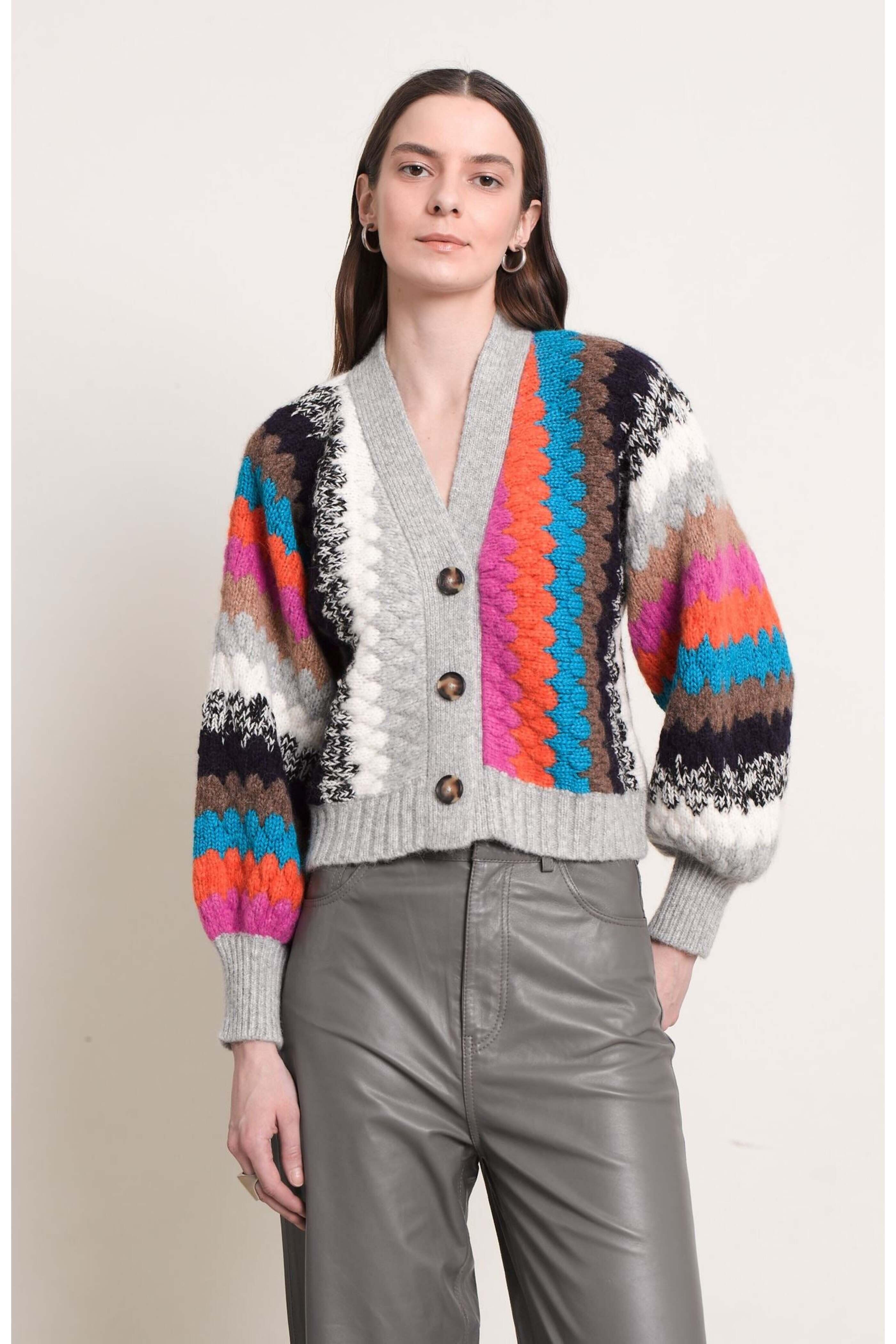 Eleven Six - Multi Knit Charlie Cardigan