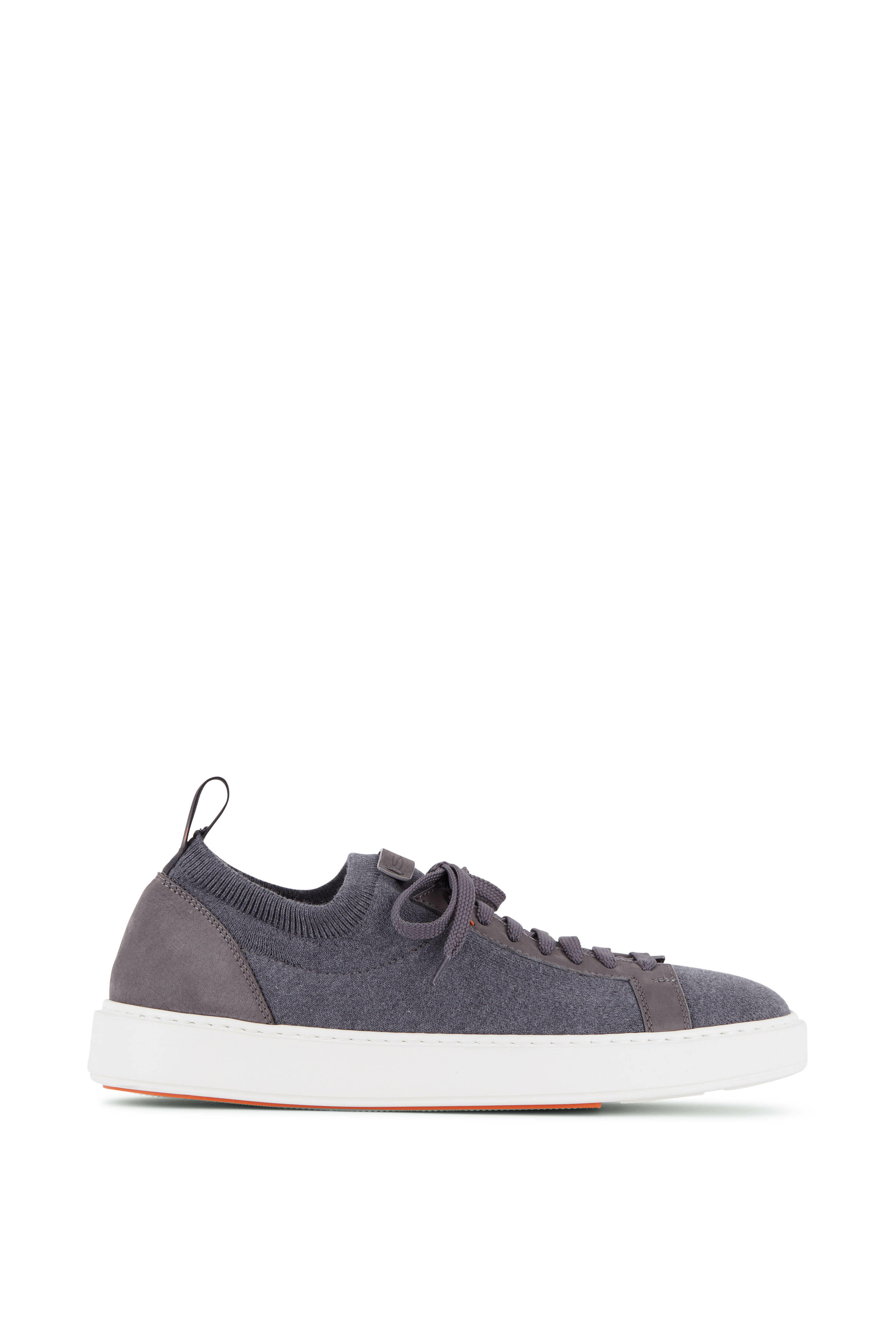 Santoni - Daftest Gray Knit Sneaker | Mitchell Stores
