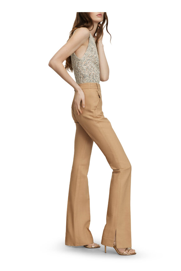 Veronica Beard Corbette Heritage Khaki Twill Tailored Pant - view 4