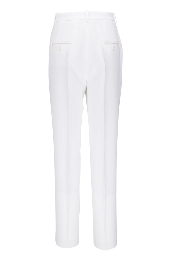 Michael Kors Collection - Samantha White Straight Leg Pant