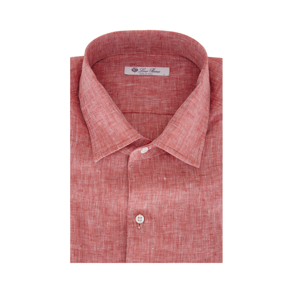 Loro Piana コットンオレンジポロシャツ 半袖 S サイズ ロロピアーナ Loro Piana コットン 鹿の子 ポロシャツ