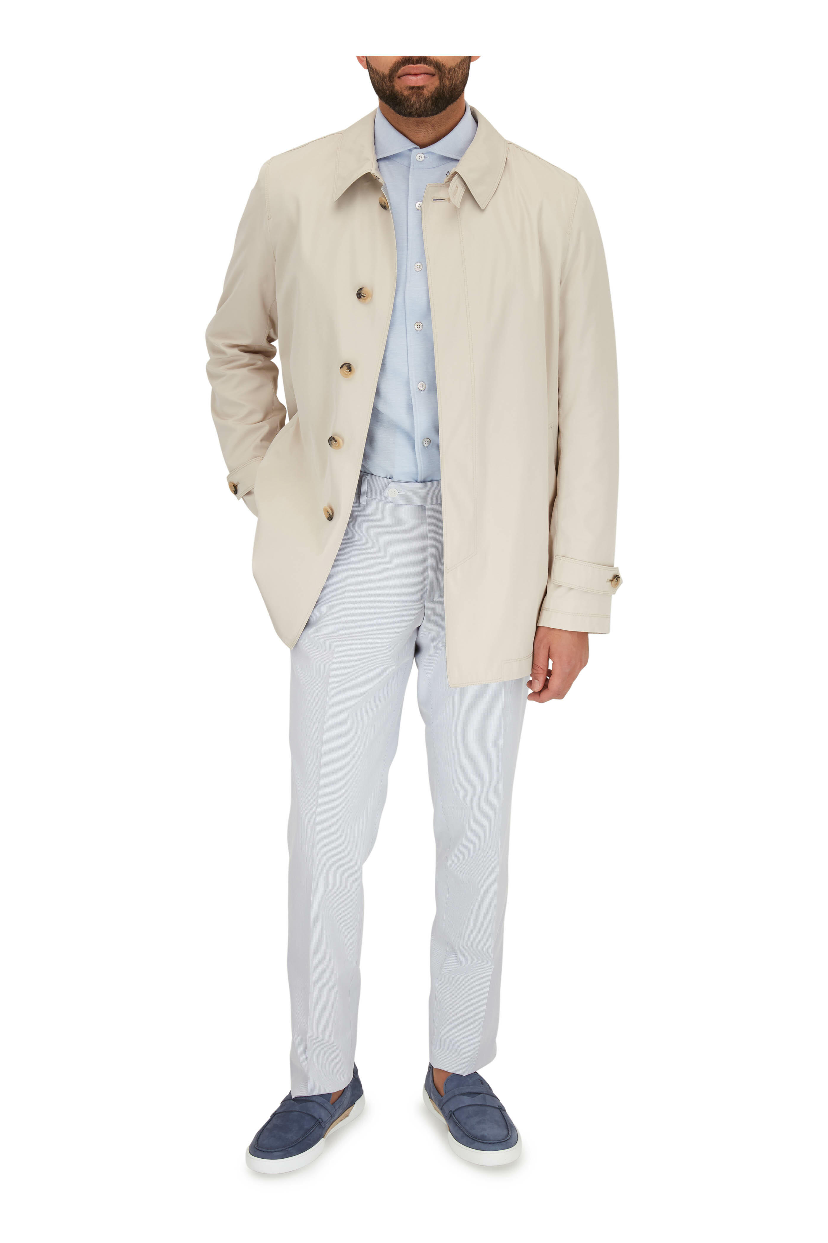 Canali - Classic Tan Trench Coat