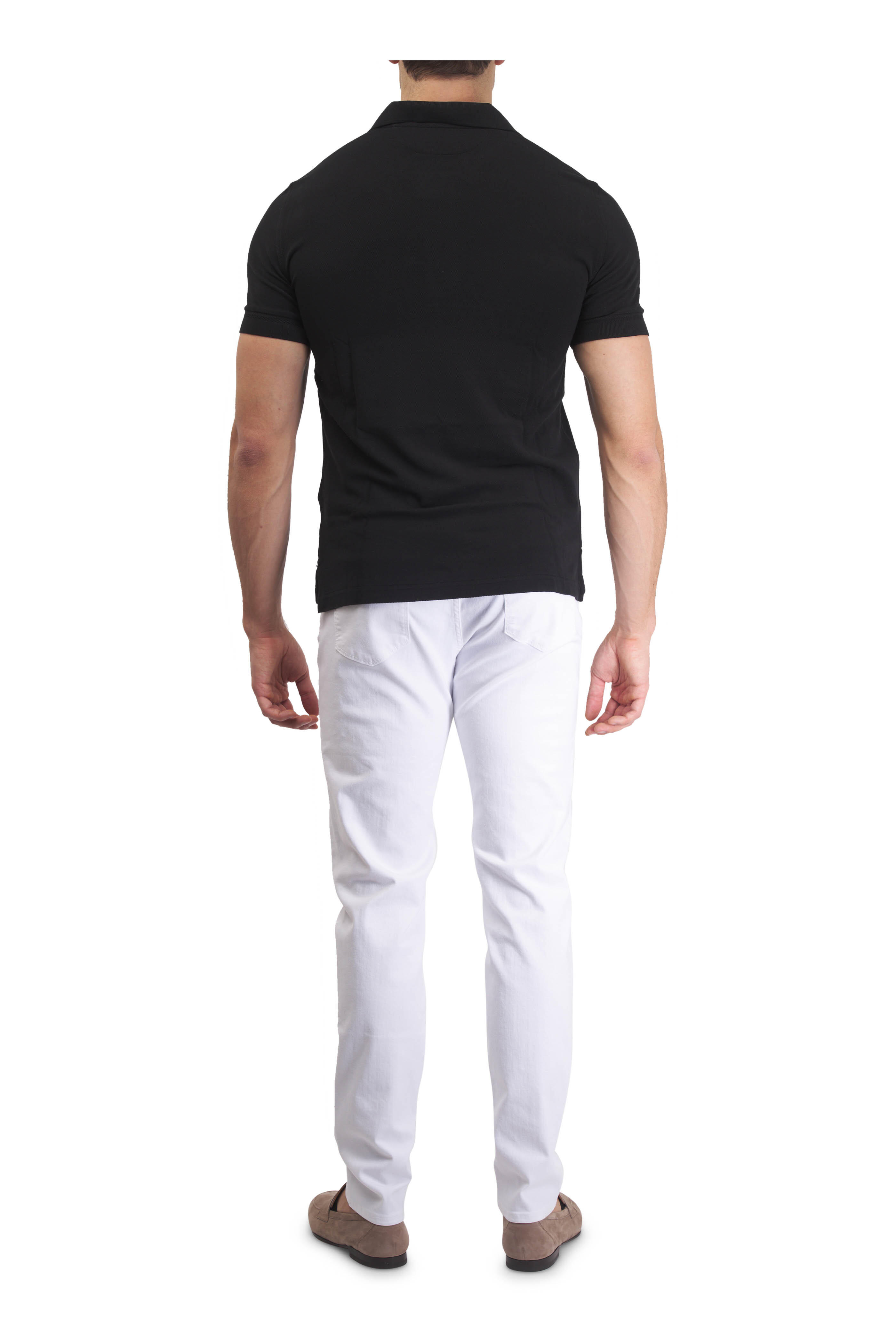 Tom Ford - Black Piqué Polo