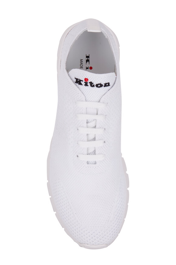 Kiton - White Knit Sneaker