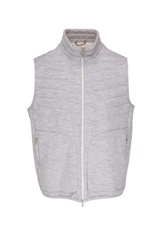 Brunello Cucinelli - Light Gray Padded Vest 