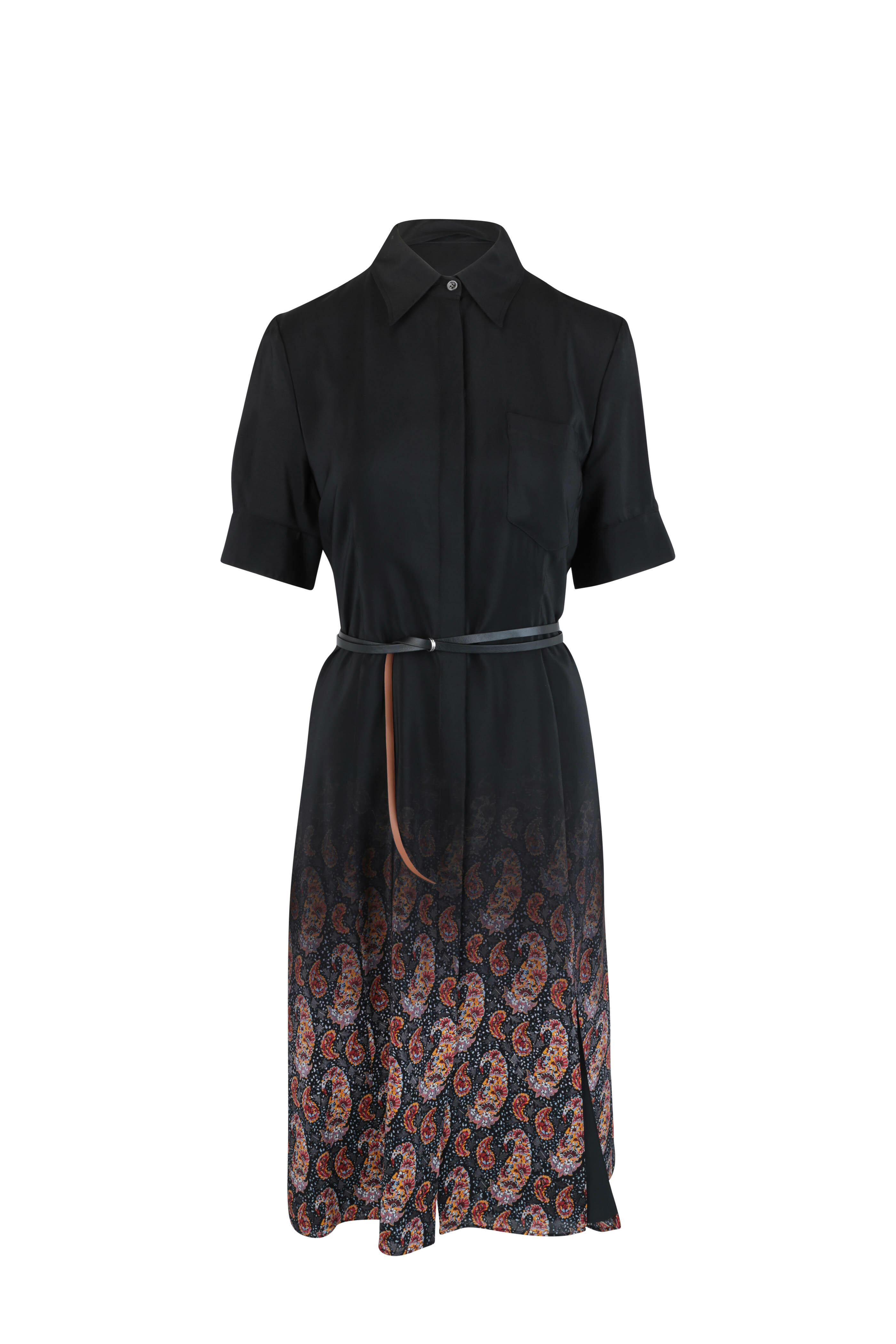 Altuzarra - Kieran Black Paisley Silk Shirtdress
