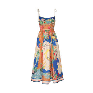 Zimmermann - Nautical Map Alight Picnic Midi Dress