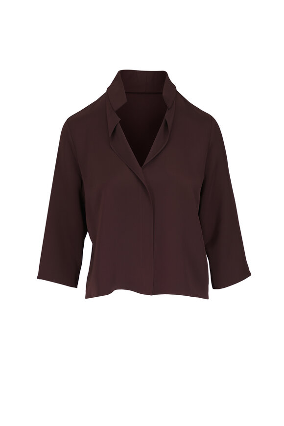 Peter Cohen Frolic Mahogany Silk Top