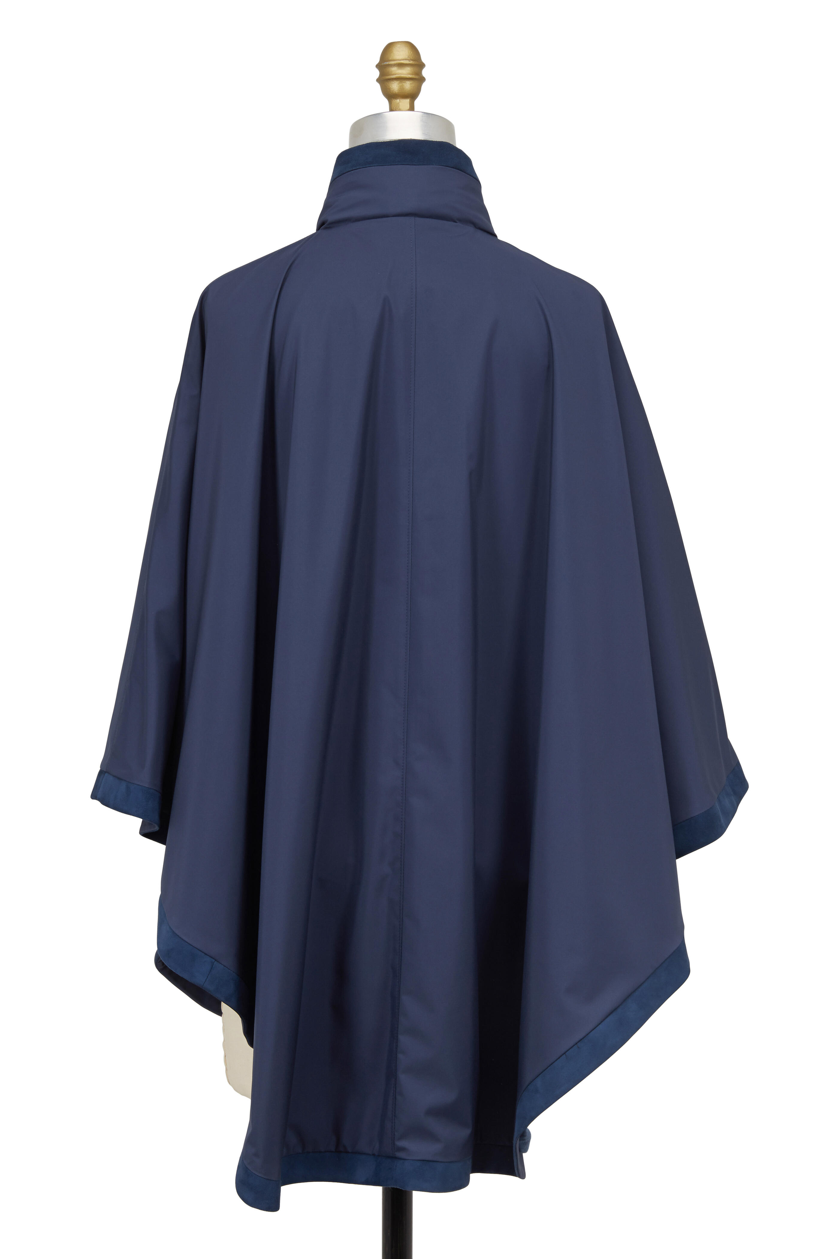 Loro Piana - Vail Windstorm Navy Blue Cashmere Reversible Cape