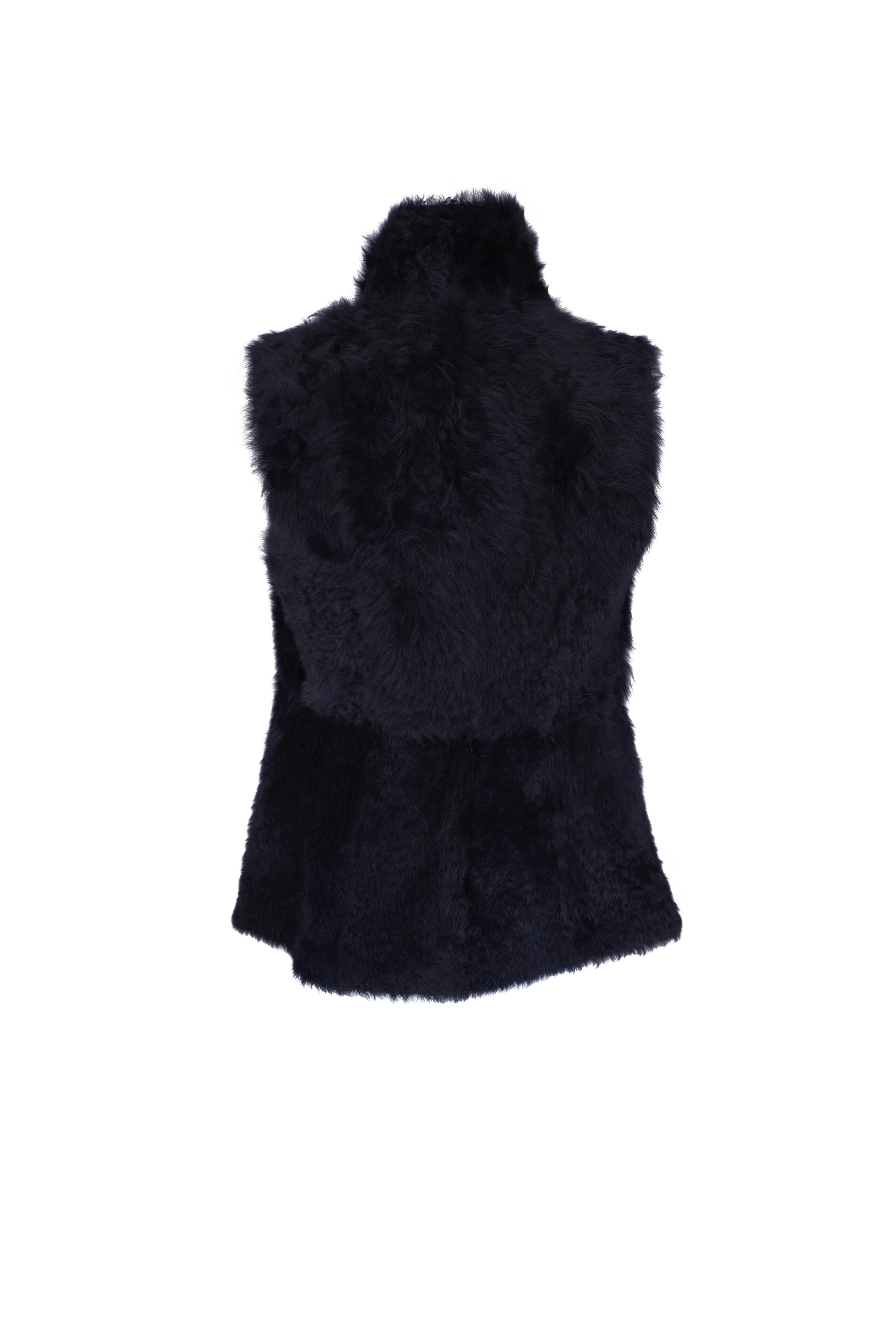 KZ_K Studio - Mechanic Navy Blue Shearling Vest