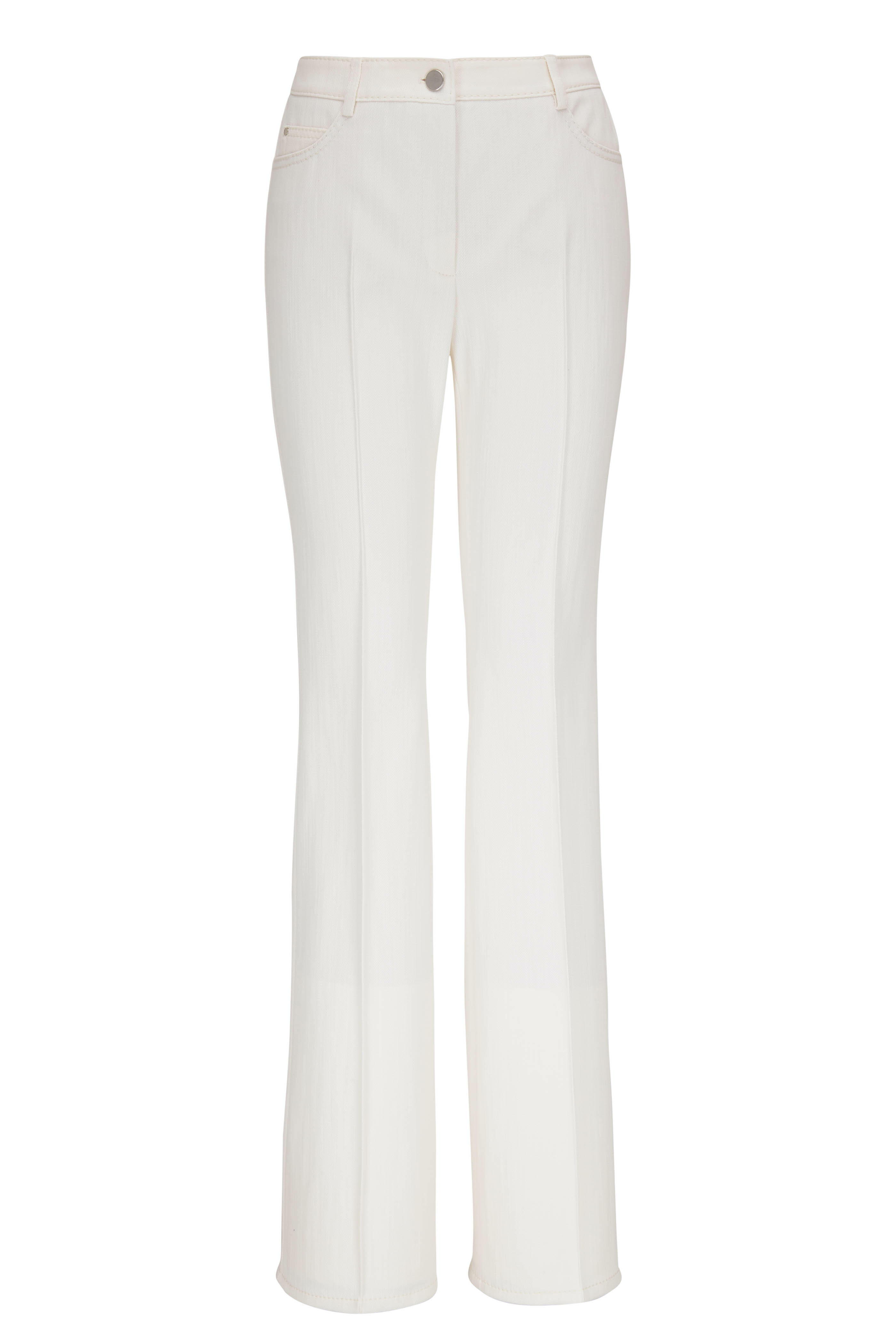 Akris Punto - Faye Cream Bootcut Pant | Mitchell Stores