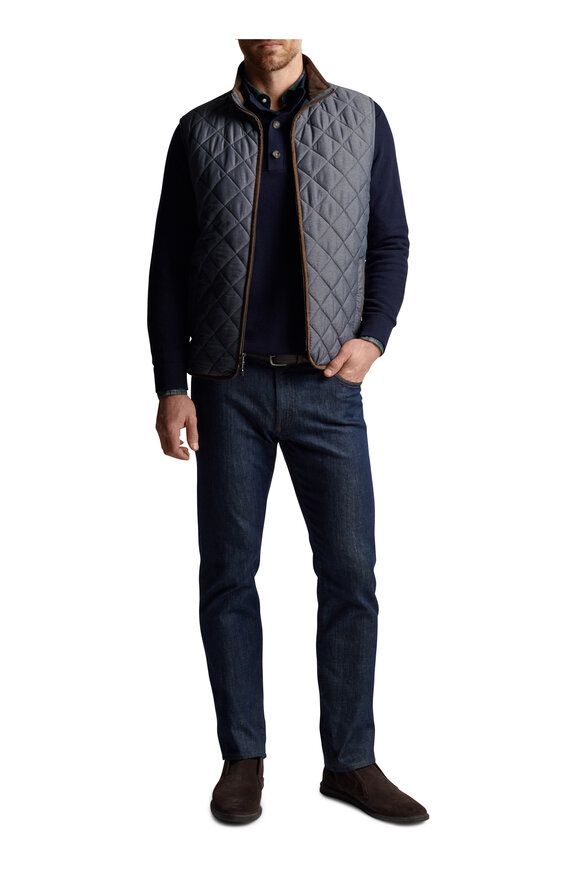 Peter Millar - Essex Iron Quilted Travel Vest