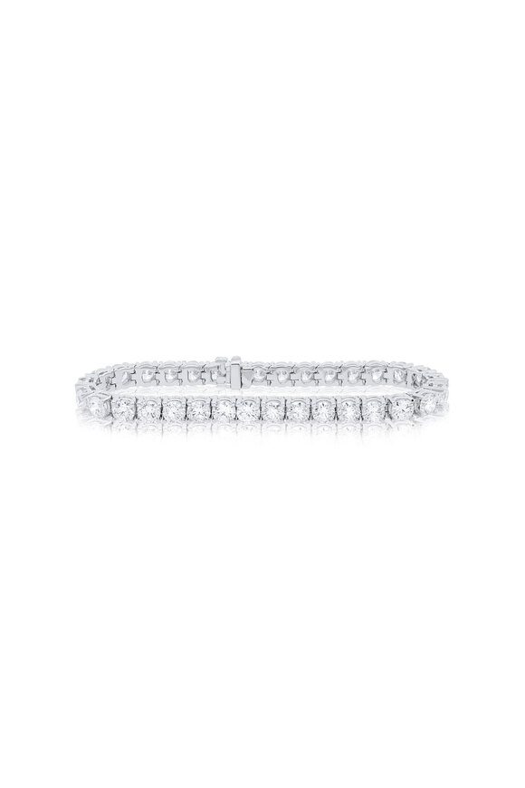 Diana M Jewels Platinum Diamond Tennis Bracelet - view 1