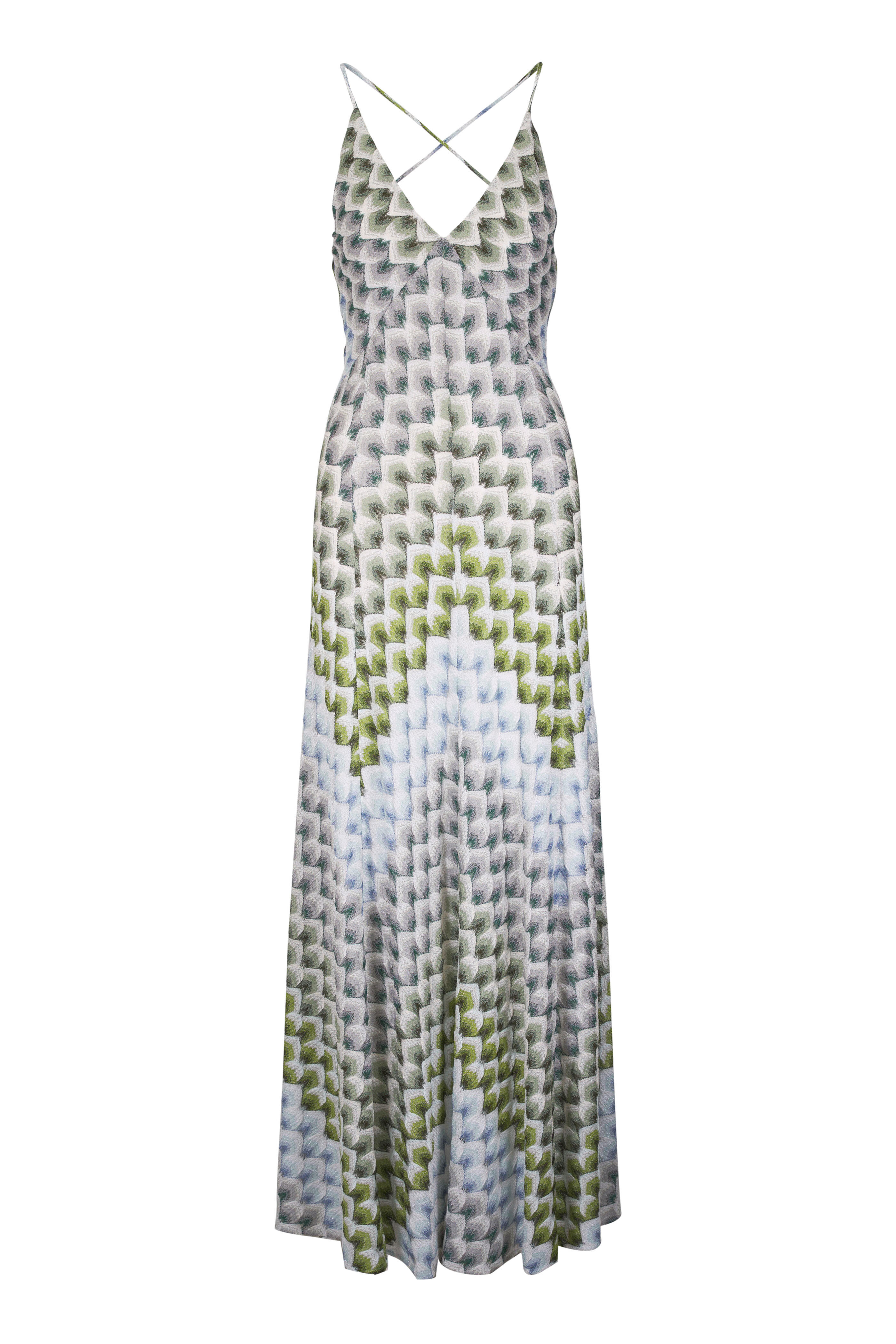 Missoni - Lamé Multicolor Blue Maxi Dress - view 1
