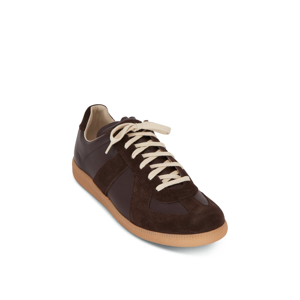 スニーカー MAISON MARGIELA SUEDE REPLICA SNEAKERS Maison Margiela Replica Leather & Suede Sneakers | Saks