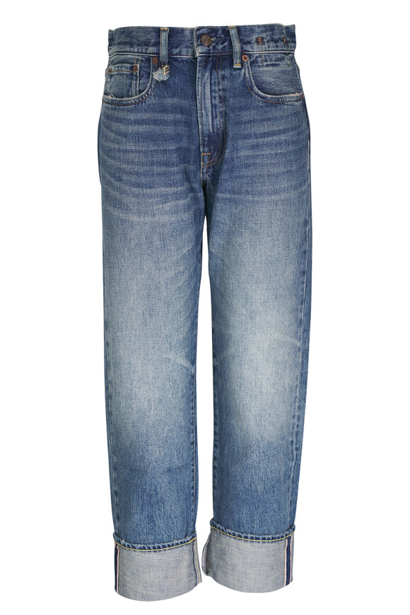 R13 Boyfriend Aspen Selvedge Blue Jean 