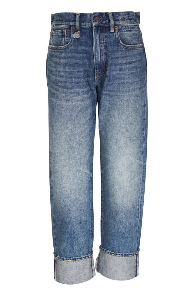 【Anyone more】Rickle Summer Wide Denim Washing Pants Anyone more (エニワンモア) -リックルサマーワイドデニム