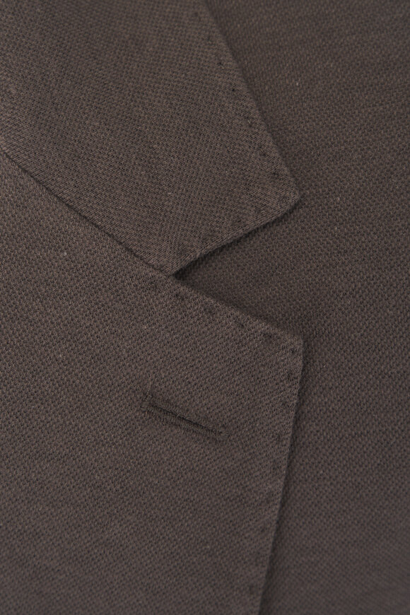Loro Piana Black Pine Cotton, Silk & Linen Sweater Jacket - view 3
