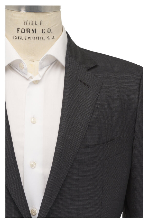 Tom Ford Anthracite Window Pane Wool Suit