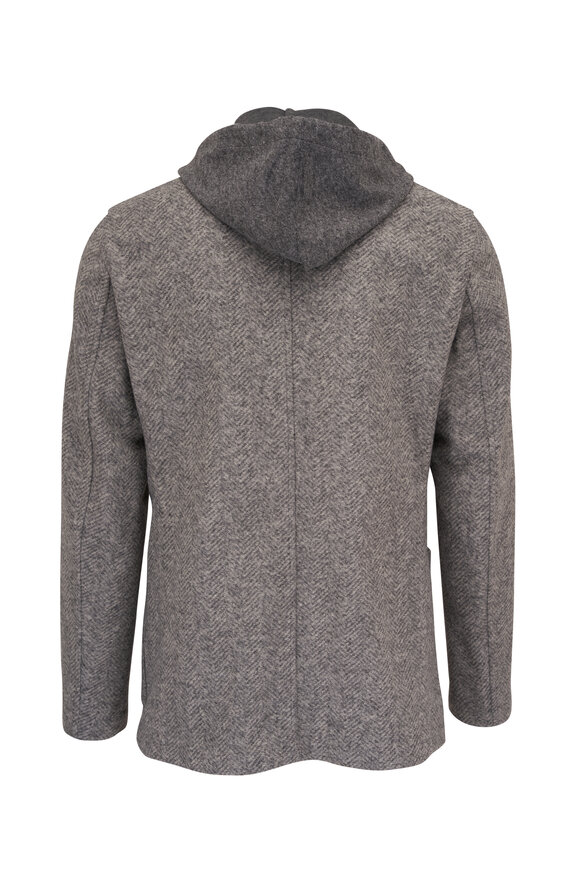 Fradi - Hoodpost Gray Herringbone Dickey Jacket 